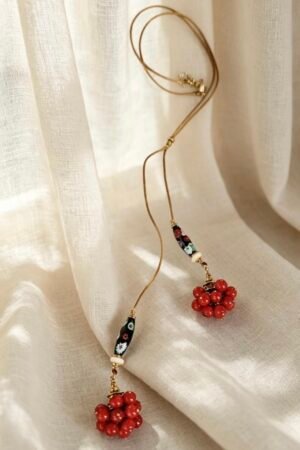 Collar Geranio Millefiori